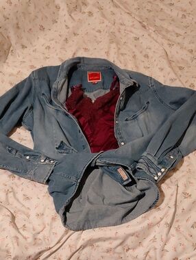 Sendero Light Blue Denim Western Shirt Jacket